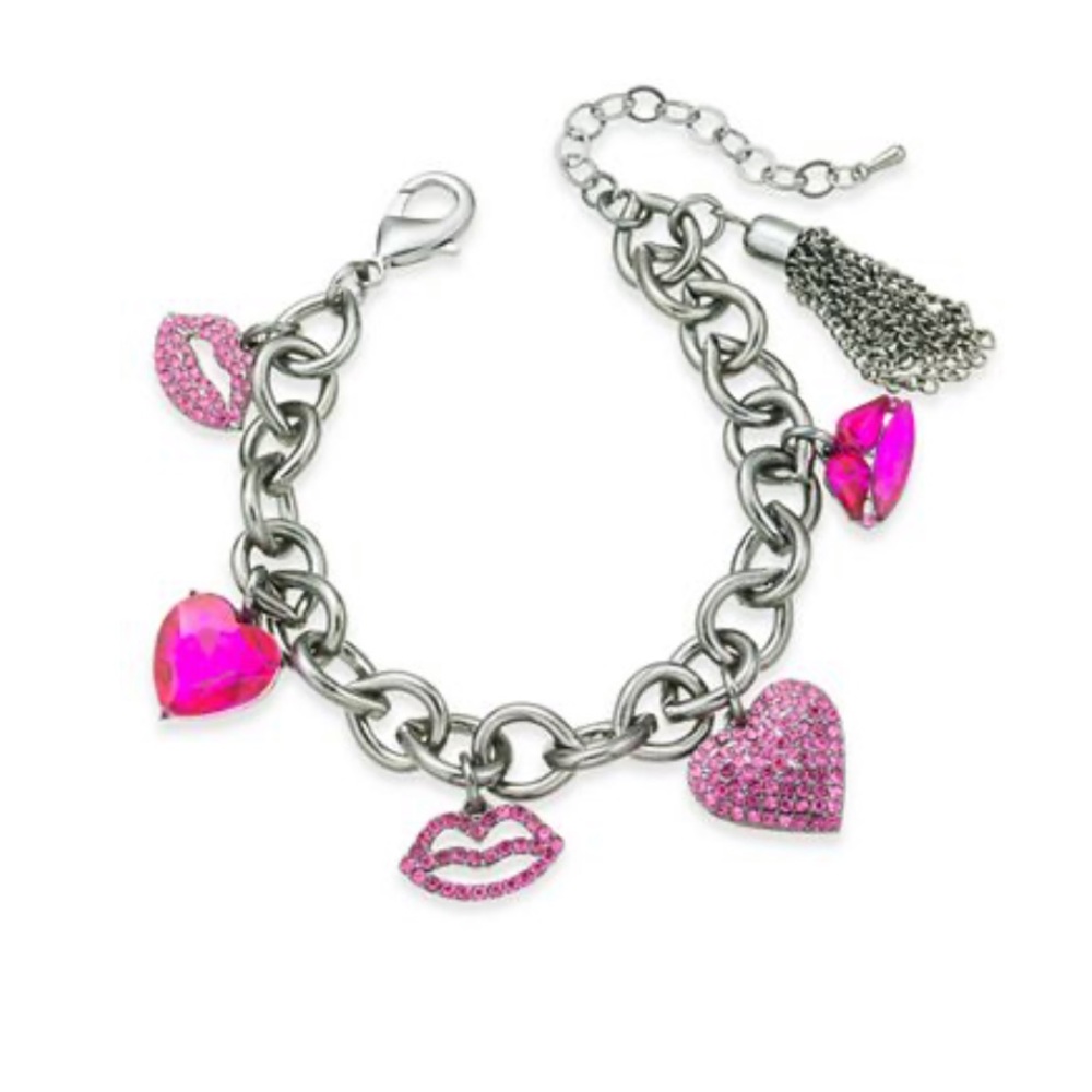 Thalia Sodi  Hearts & Lips Charm Bracelet